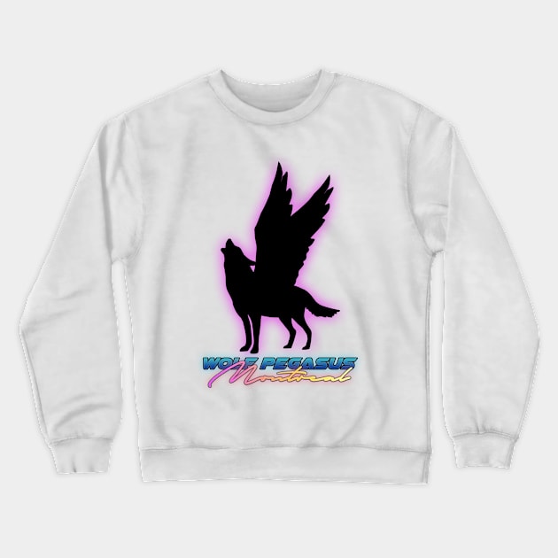 Wolf Pegasus Montreal Crewneck Sweatshirt by Nazdir